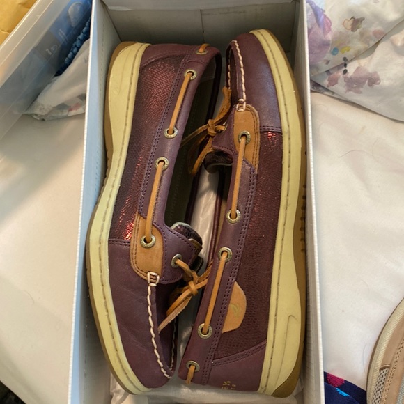 Sperry Top Sider Angelfish Metallic Wine - Picture 1 of 6